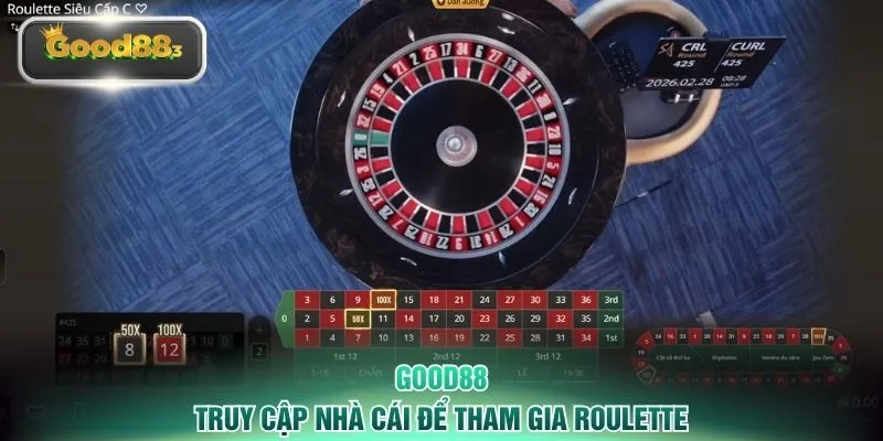 Truy cập nhà cái để tham gia Roulette