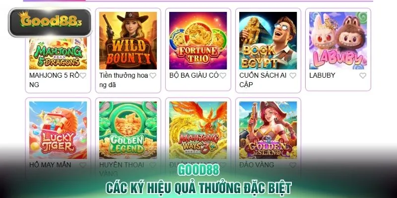 Các ký hiệu quả thưởng đặc biệt