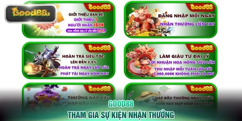 Tham gia sự kiện nhận thưởng