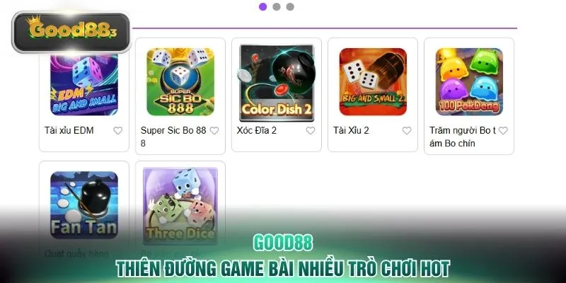 Thiên đường game bài nhiều trò chơi hot